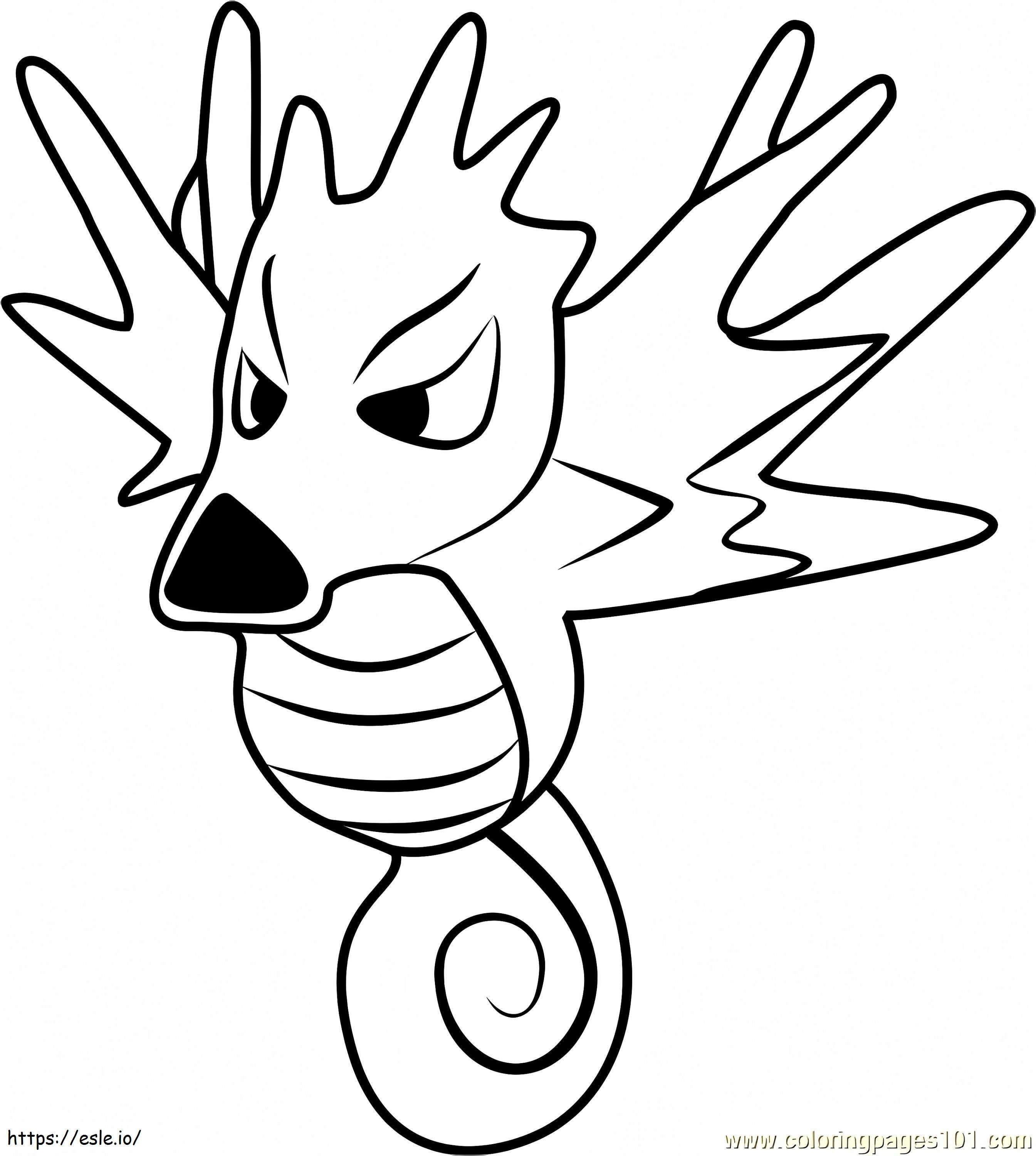 Coloriage _Seadra Pokémon Go1 à imprimer dessin
