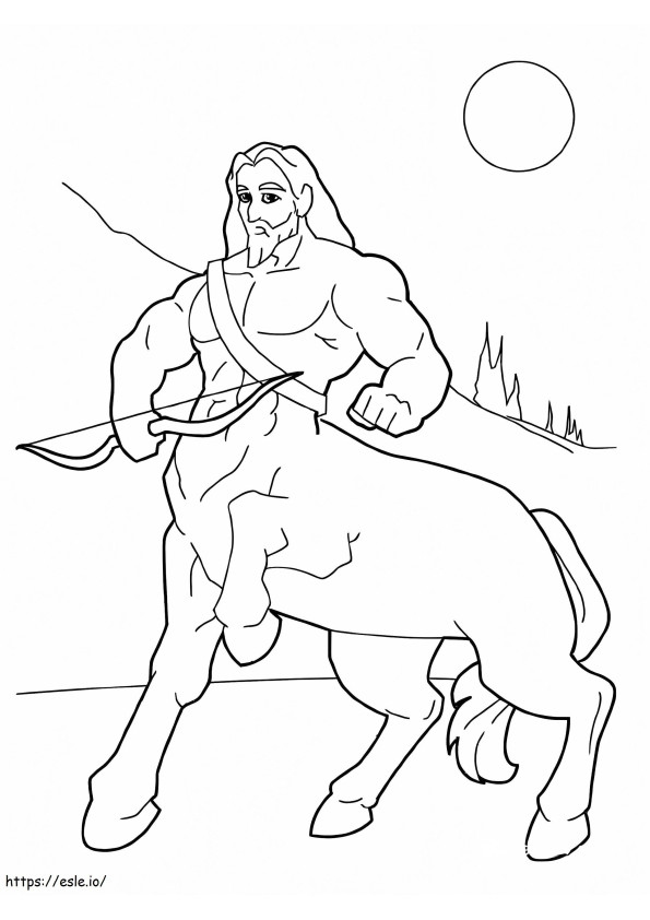 Fantasy Centaur coloring page