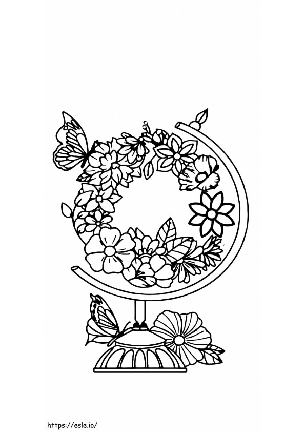 Easter Wreath Printable 9 coloring page