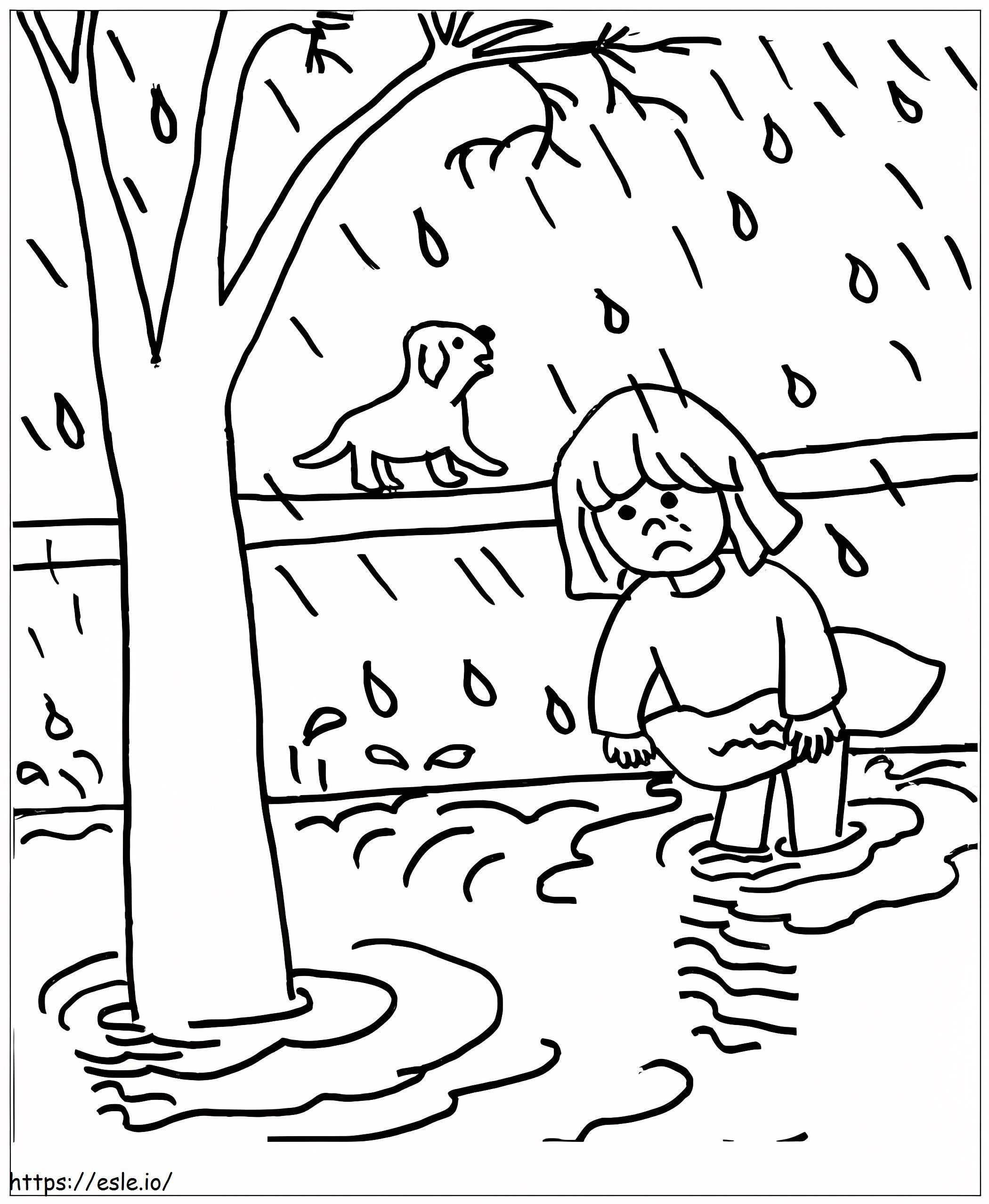 After Natural Disasters coloring page