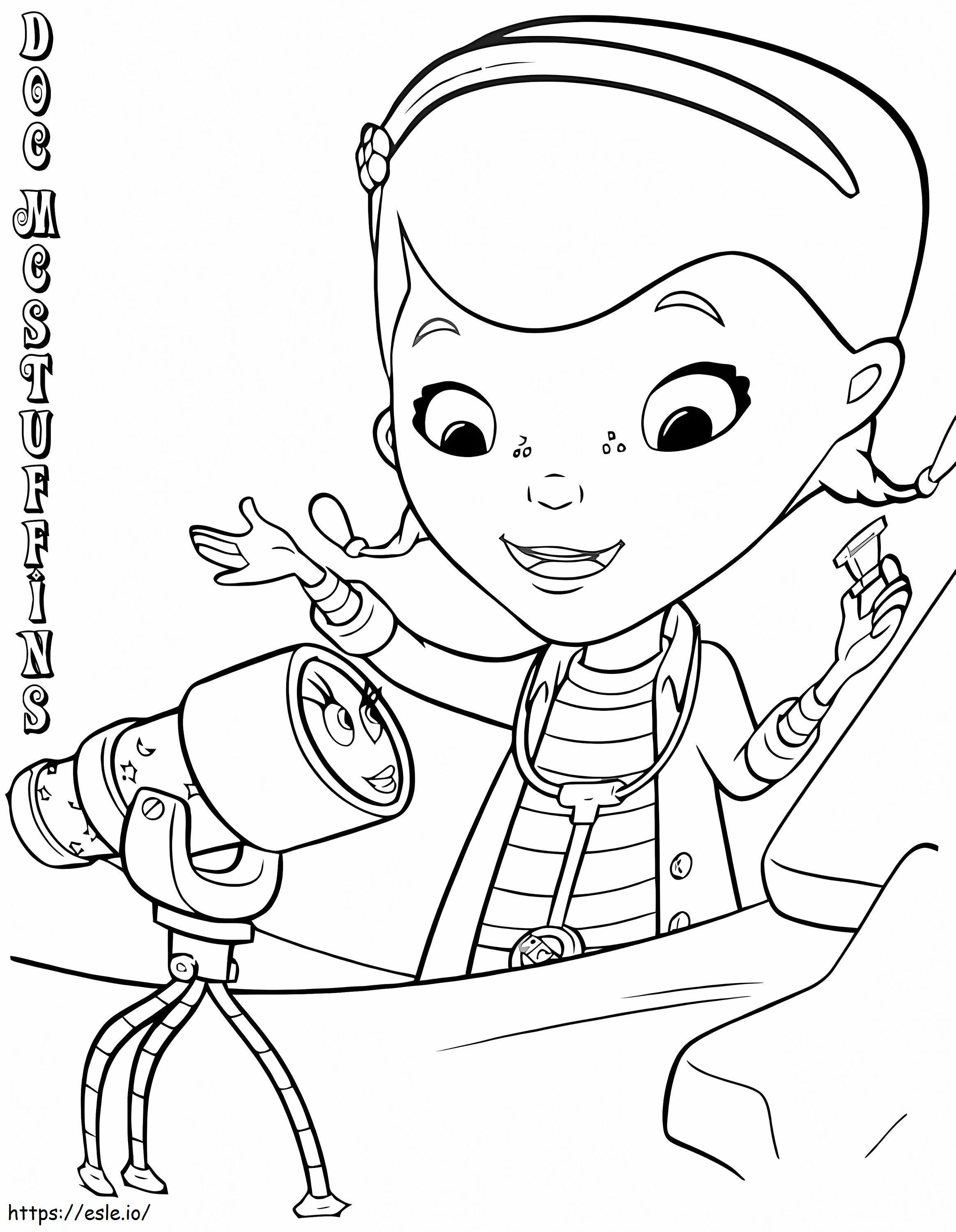 Doc McStuffins And Aurora coloring page