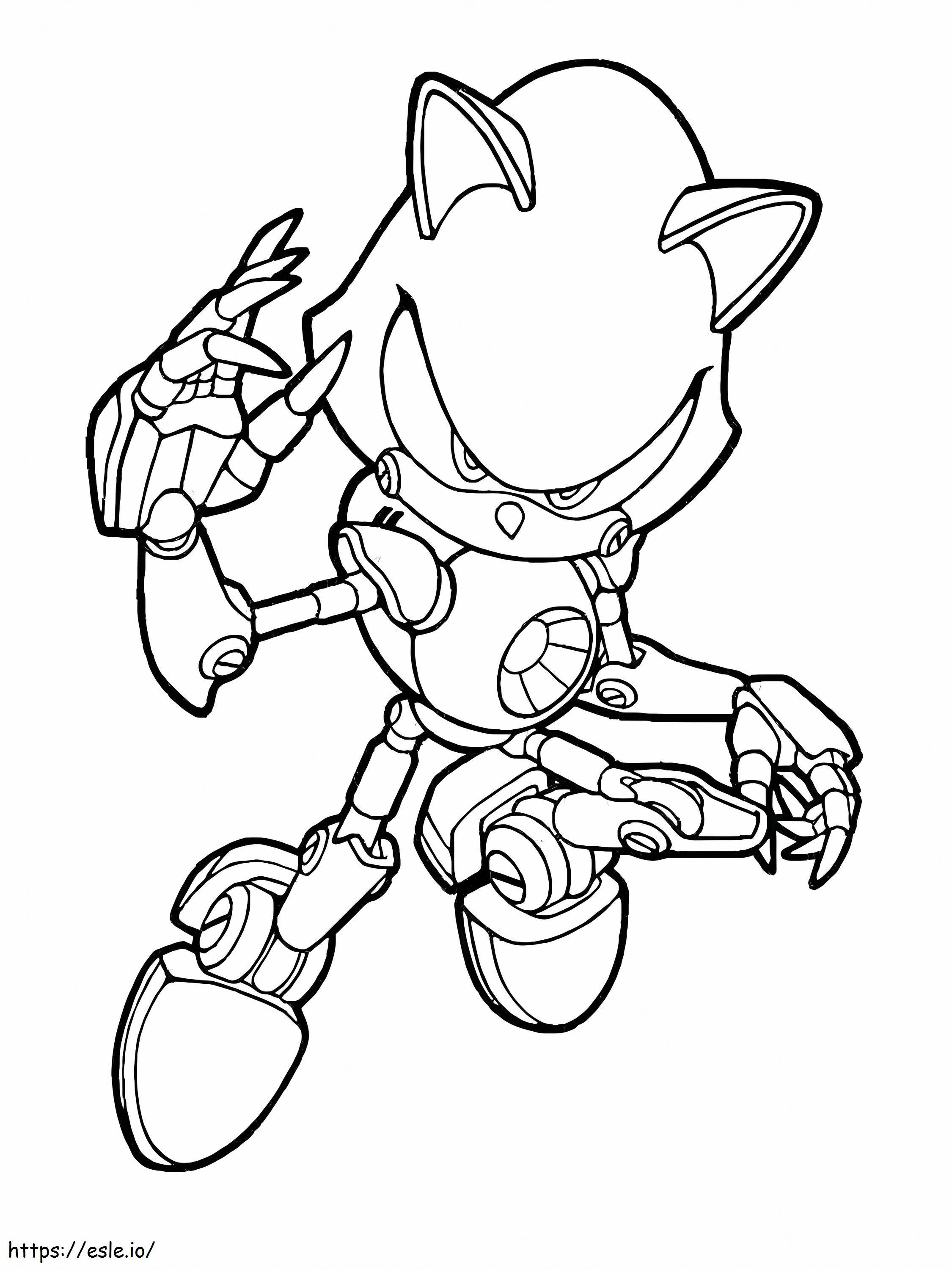 Metal Sonic coloring page