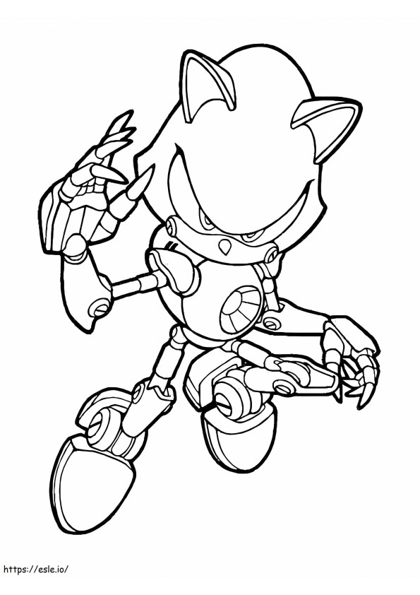 Metal Sonic coloring page