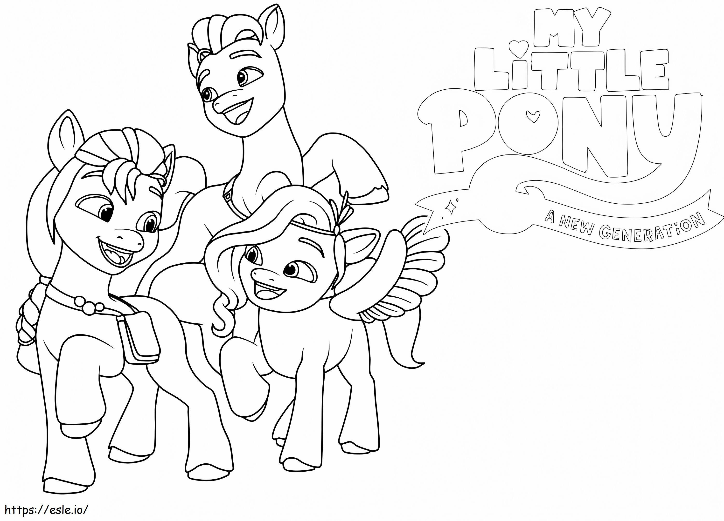 My Little Pony Generasi Baru Untuk Mencetak Gambar Mewarnai
