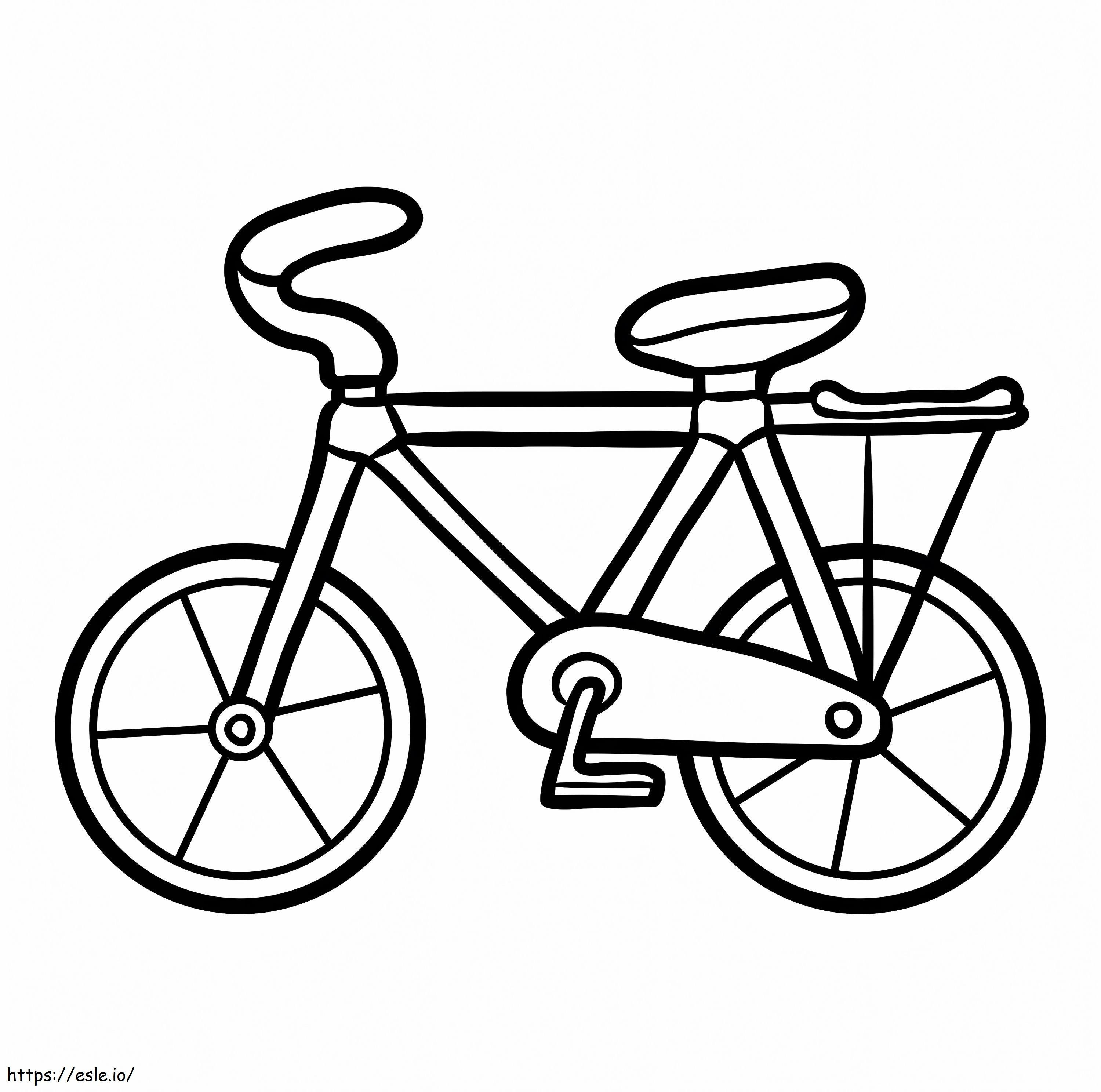 Normales Fahrrad ausmalbilder