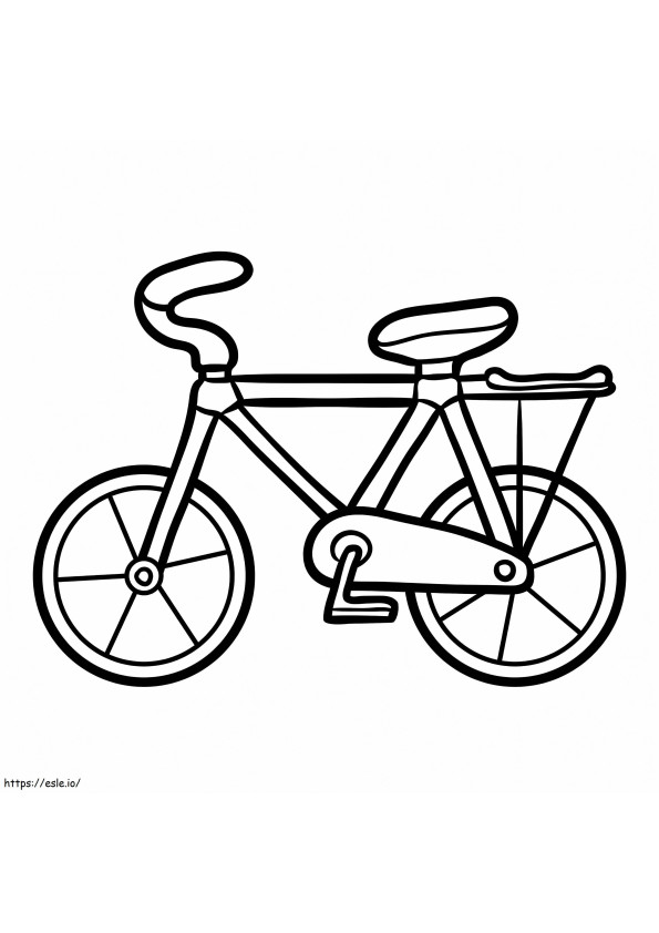 Bicicleta normal para colorir