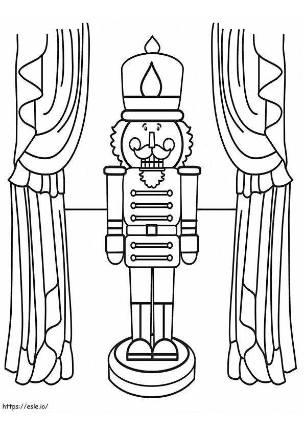 Nutcracker On The Stage coloring page
