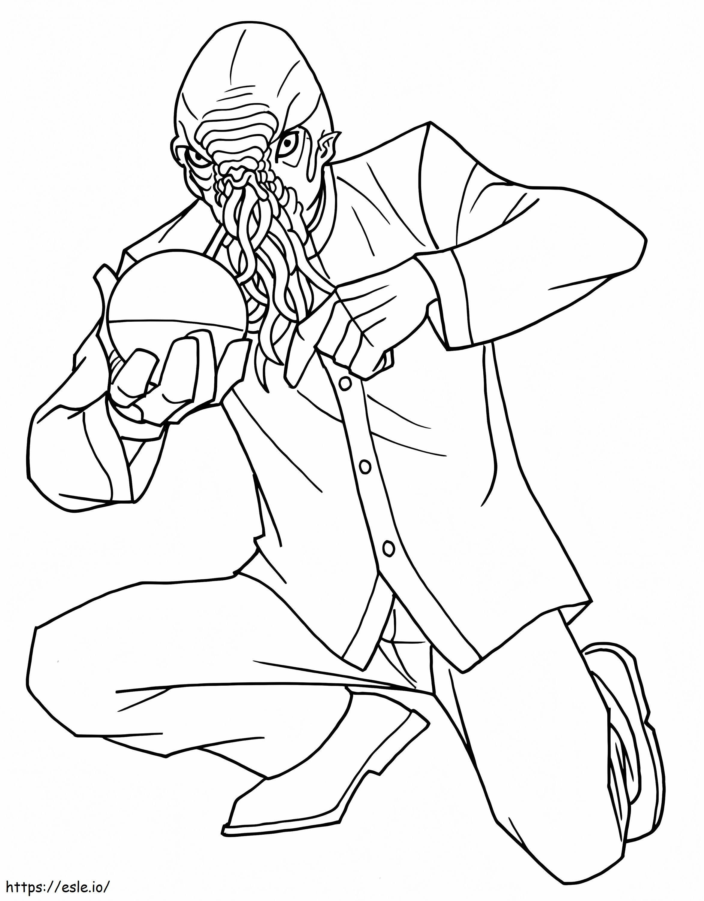 Ood Alien coloring page