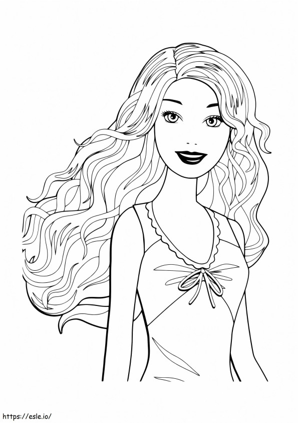Luxuriant Hair coloring page