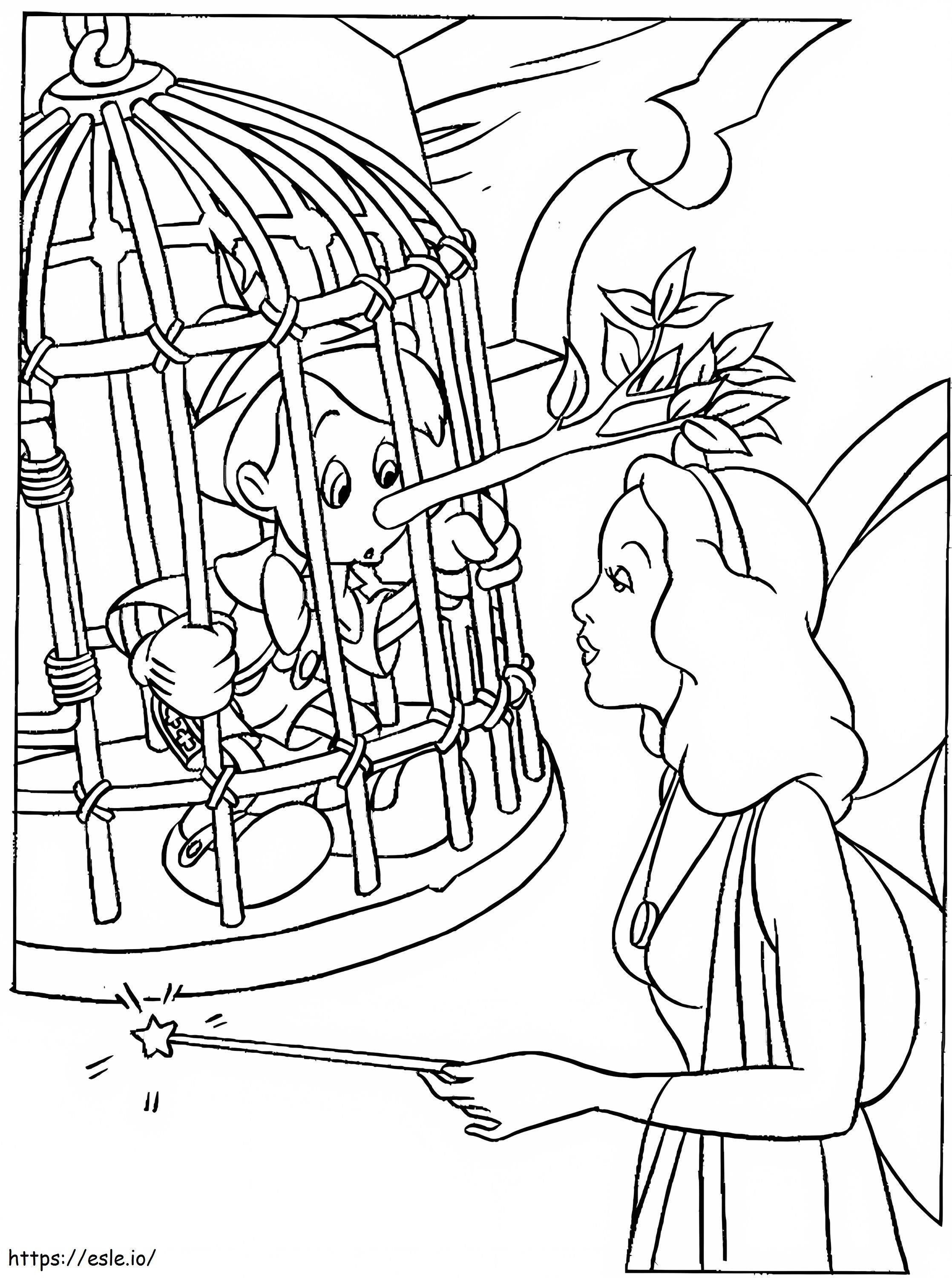 Pinocchio 3 coloring page