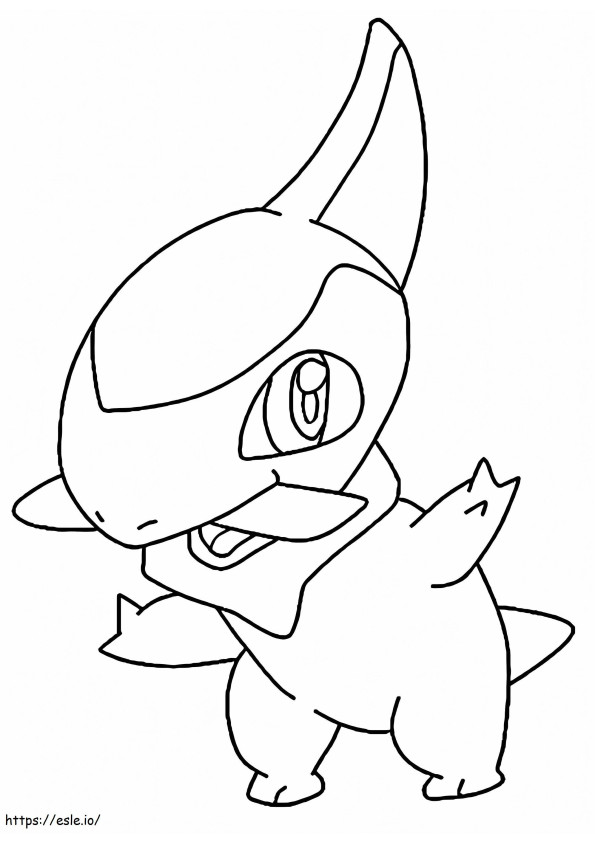 Axew Pokemon 4 coloring page