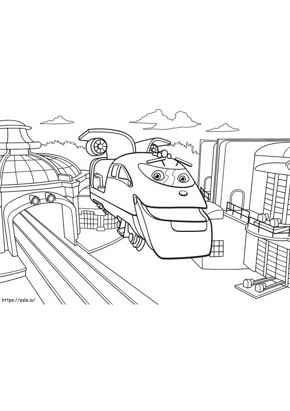Action Chugger In Chuggington coloring page