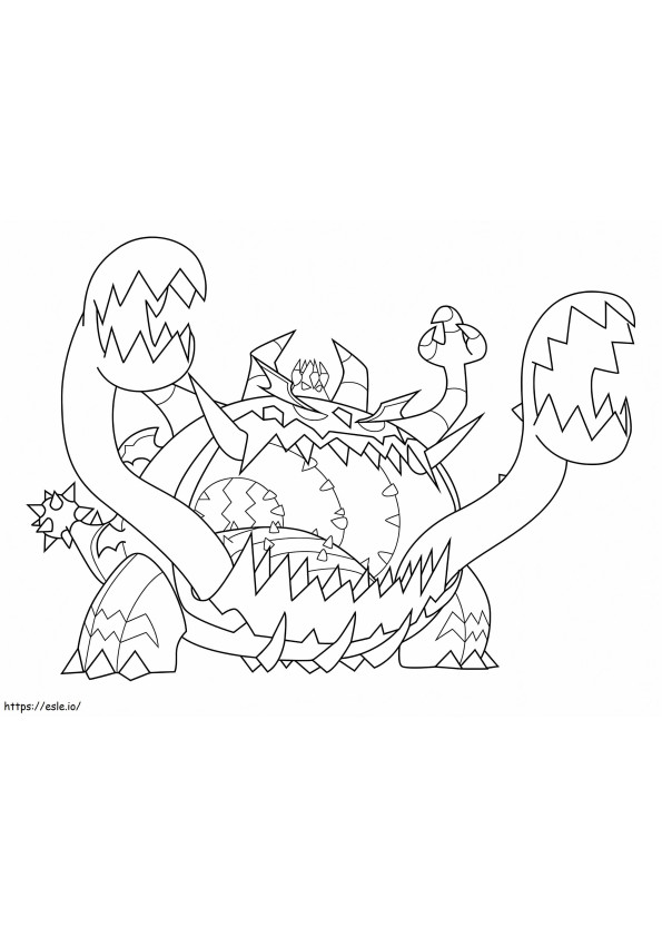 Coloriage Pokémon Guzzlord à imprimer dessin