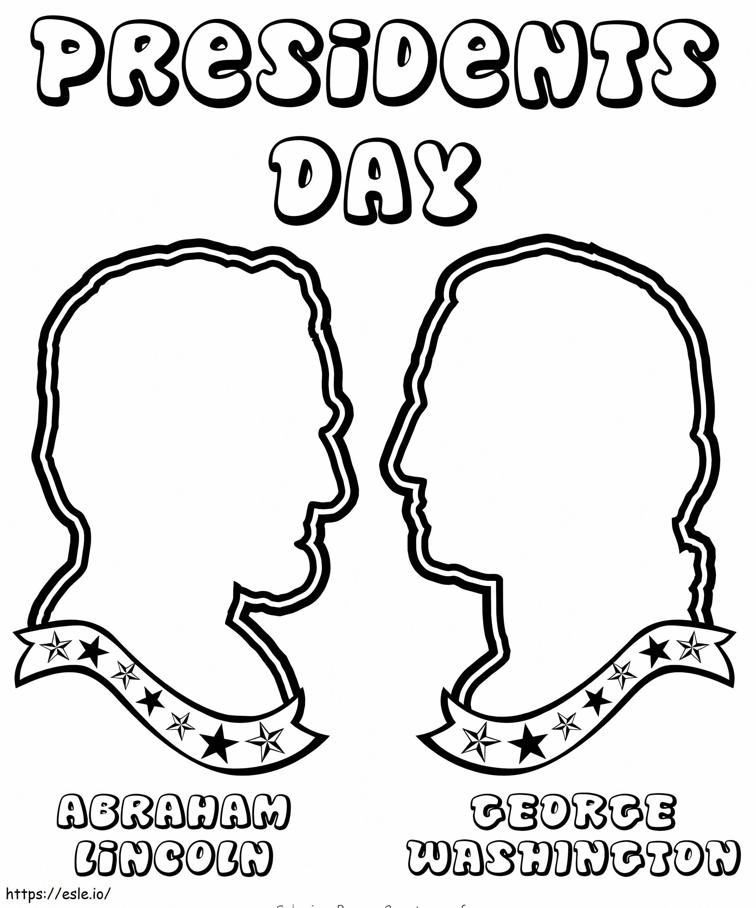 Presidents Day 12 coloring page