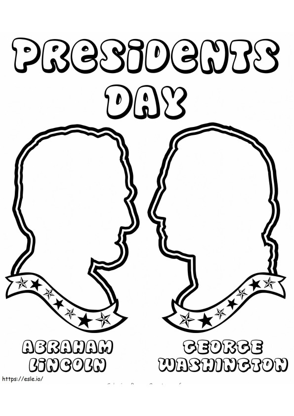 Presidents Day 12 coloring page