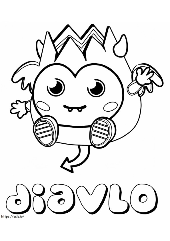 Diavlo Moshi Monsters coloring page