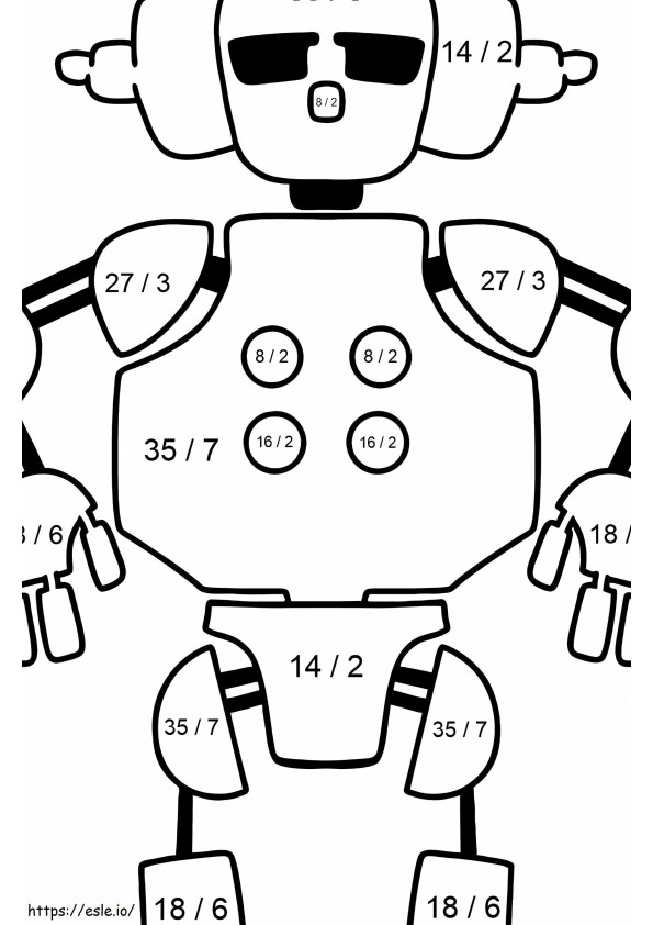 Chameleon Robot coloring page