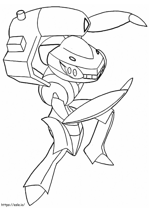 Free Printable Genesect coloring page