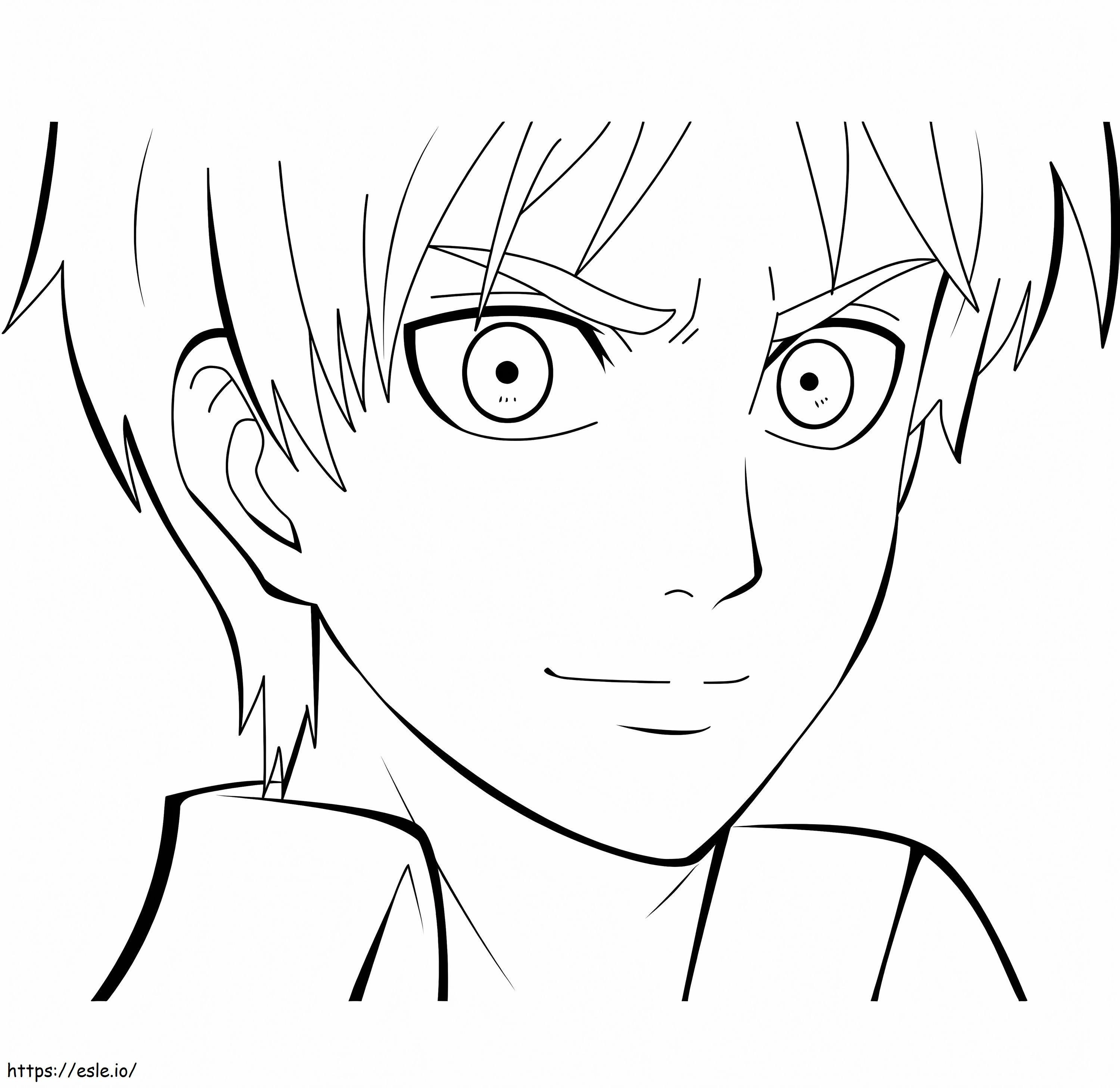 Levi Smiling coloring page