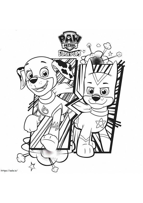 Chase Paw Patrol 10 coloring page