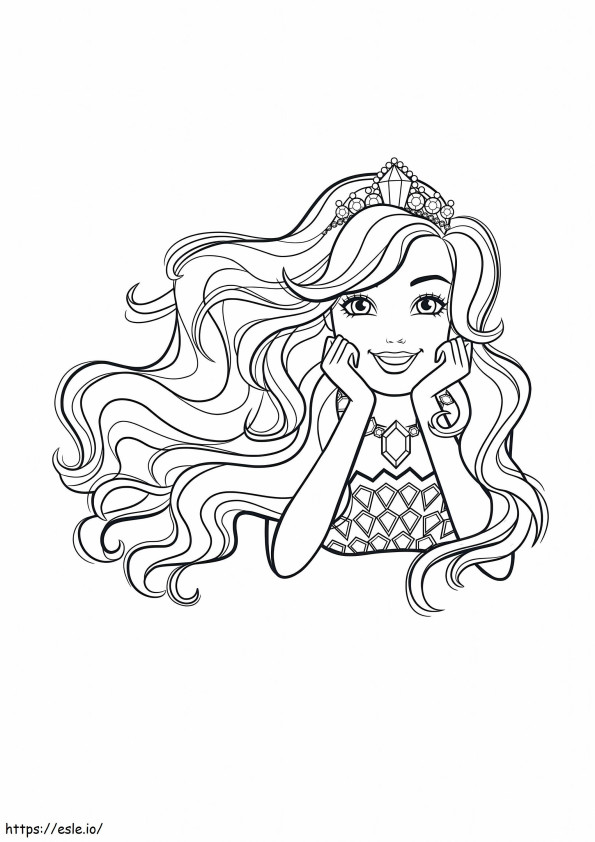 Barbie In The Kingdom Of Glitter coloring page