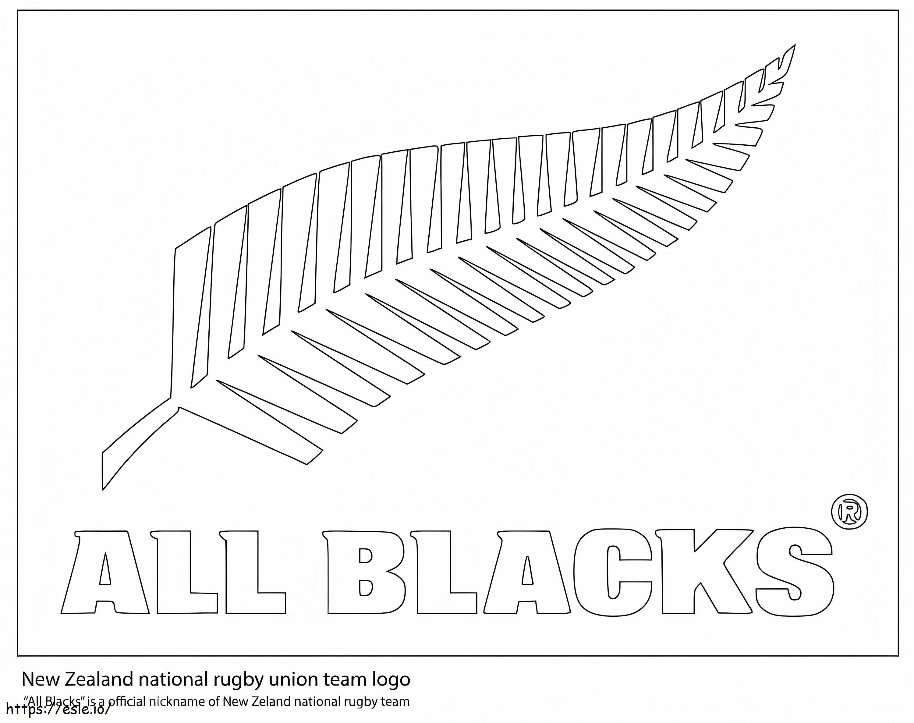 All Blacks coloring page