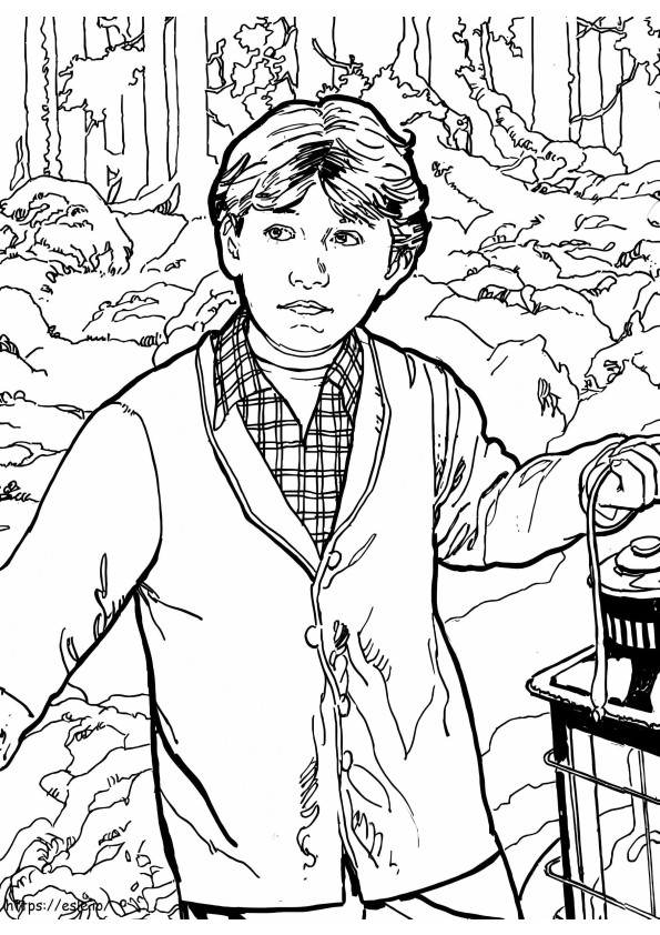 Ron Weasley In The Forest coloring page