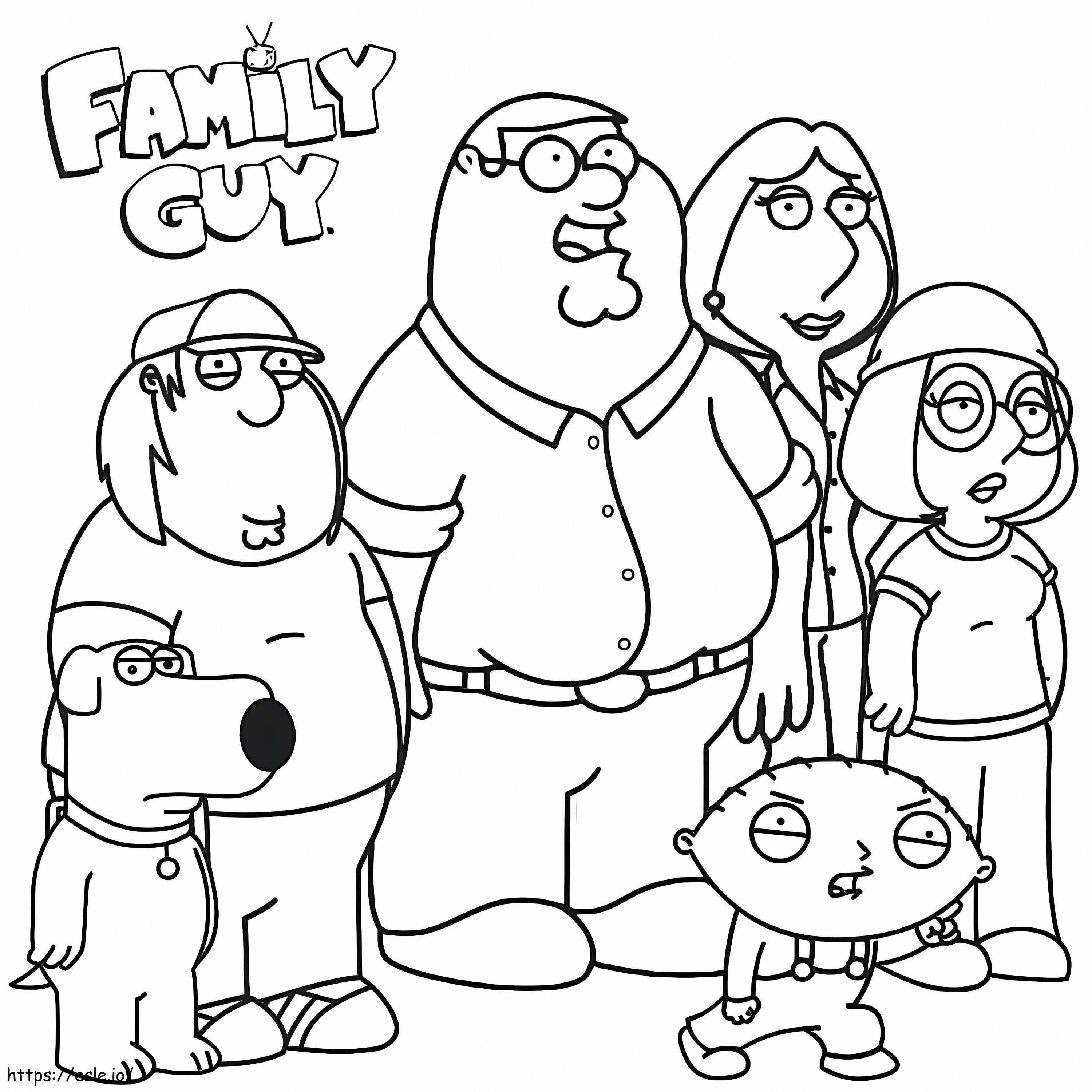 Perhe mies värityskuva