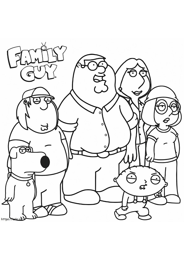 Perhe mies värityskuva
