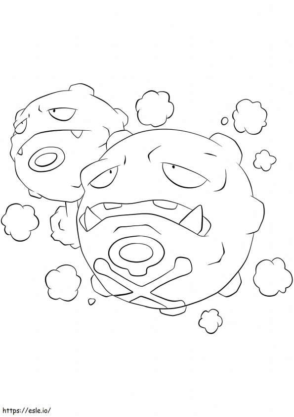 Weeping And Pokemon coloring page