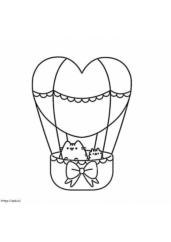 Belle Pusheen 3 coloring page