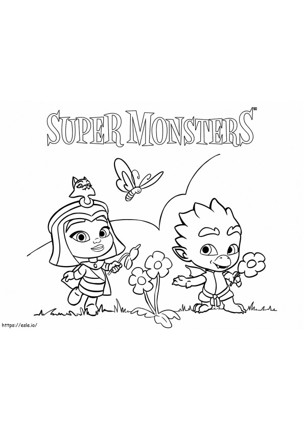 Super Monsters coloring page