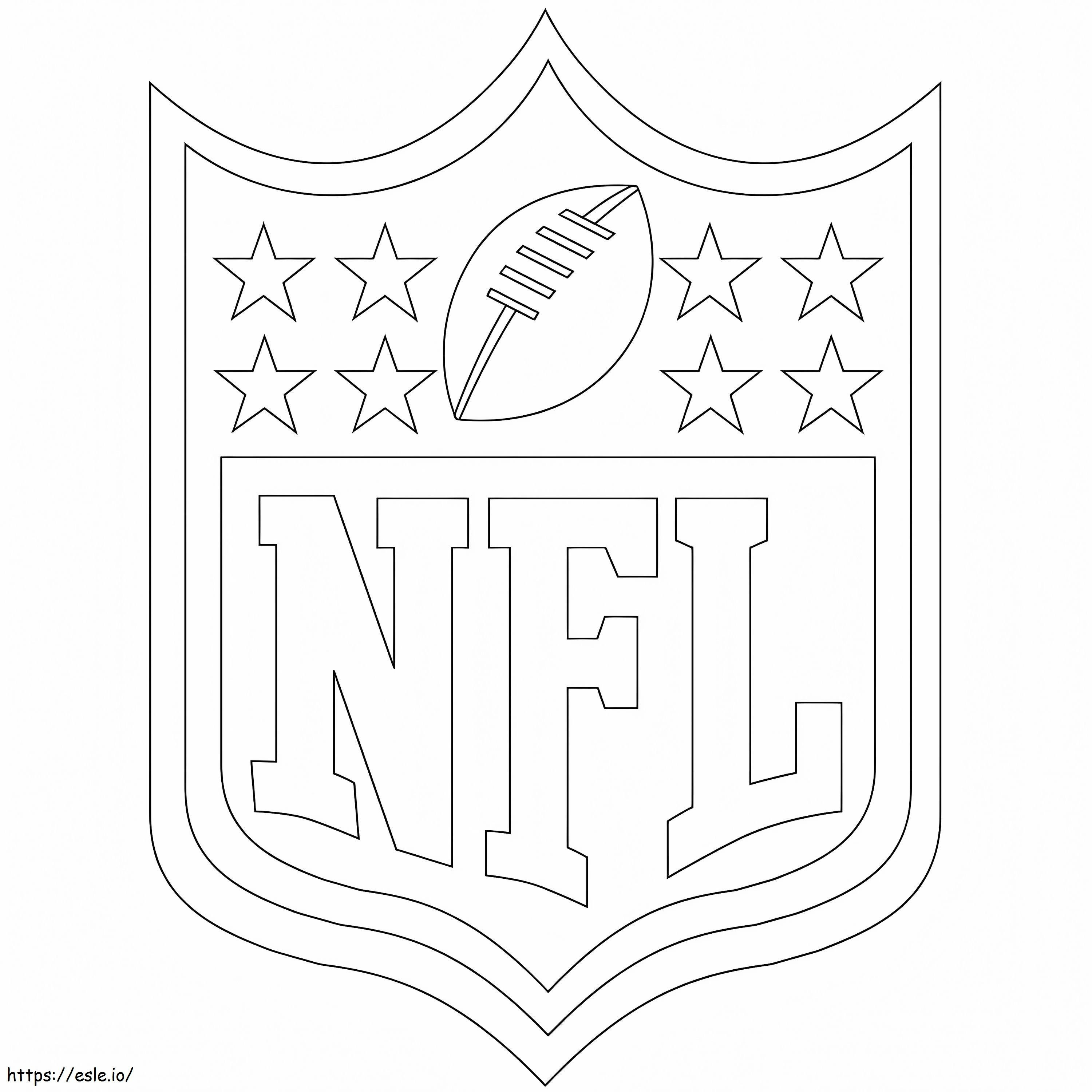 Coloriage Logo de la NFL à imprimer dessin
