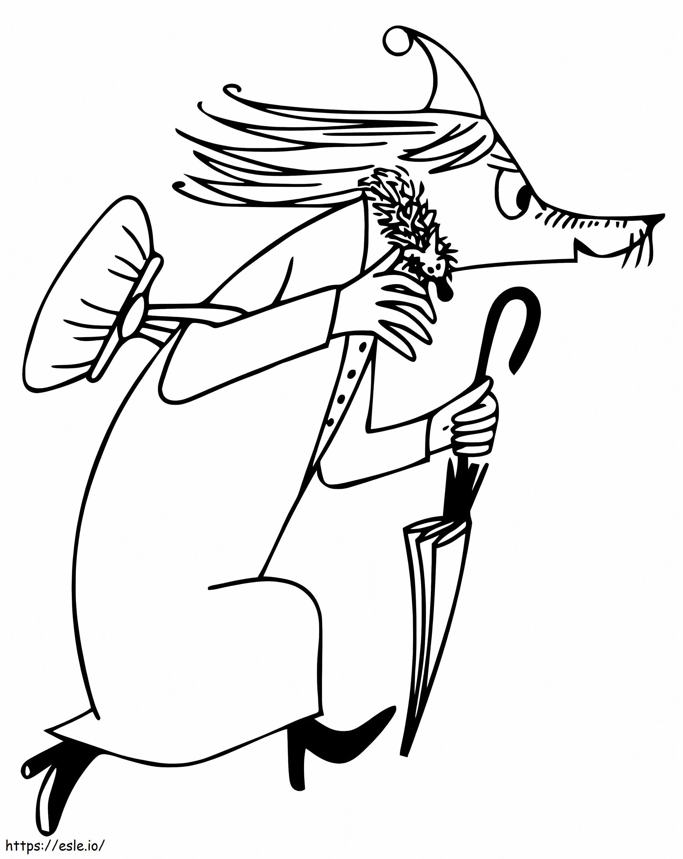 Fillyjonk From Moomin coloring page