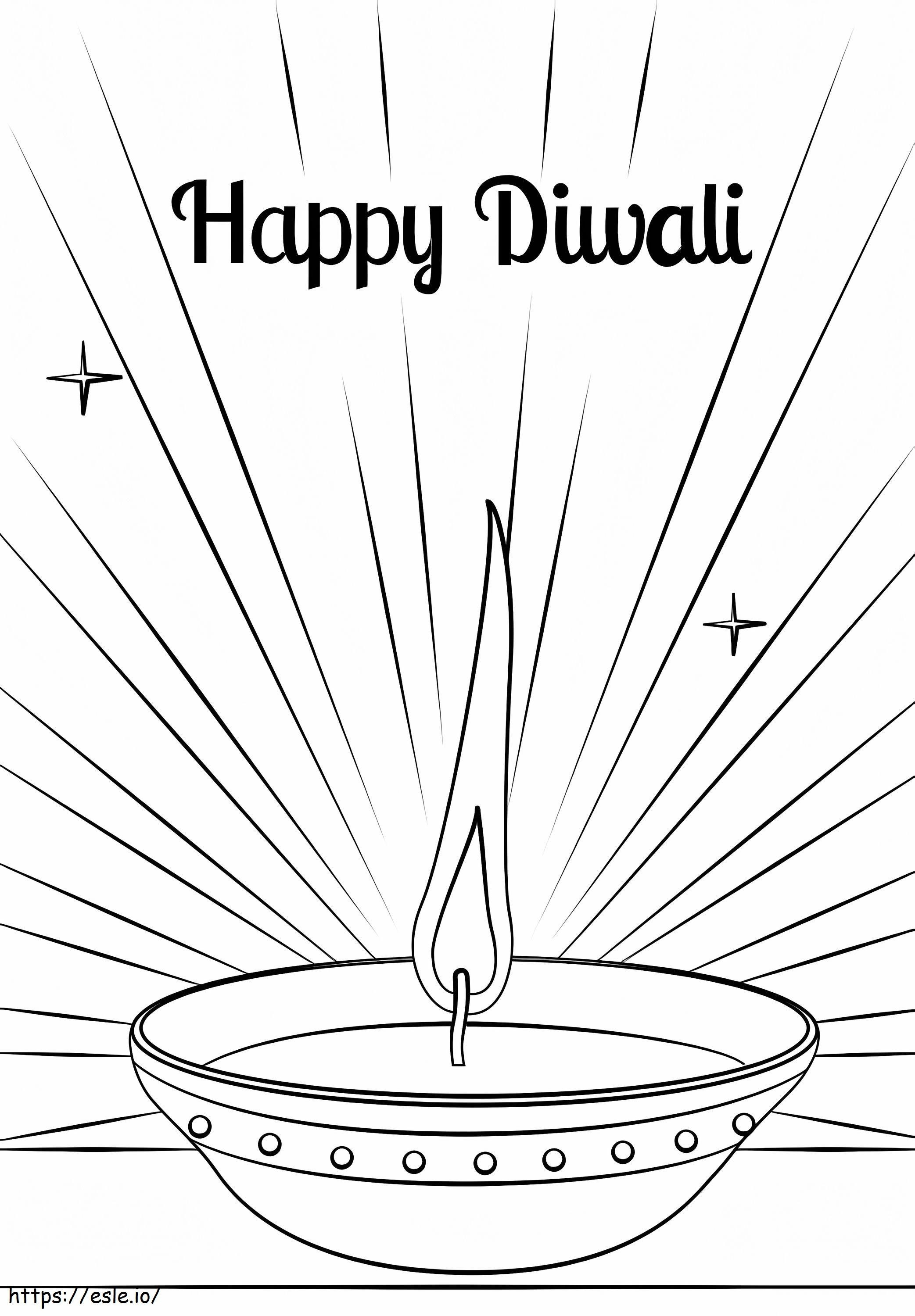 Diwali Diya ausmalbilder