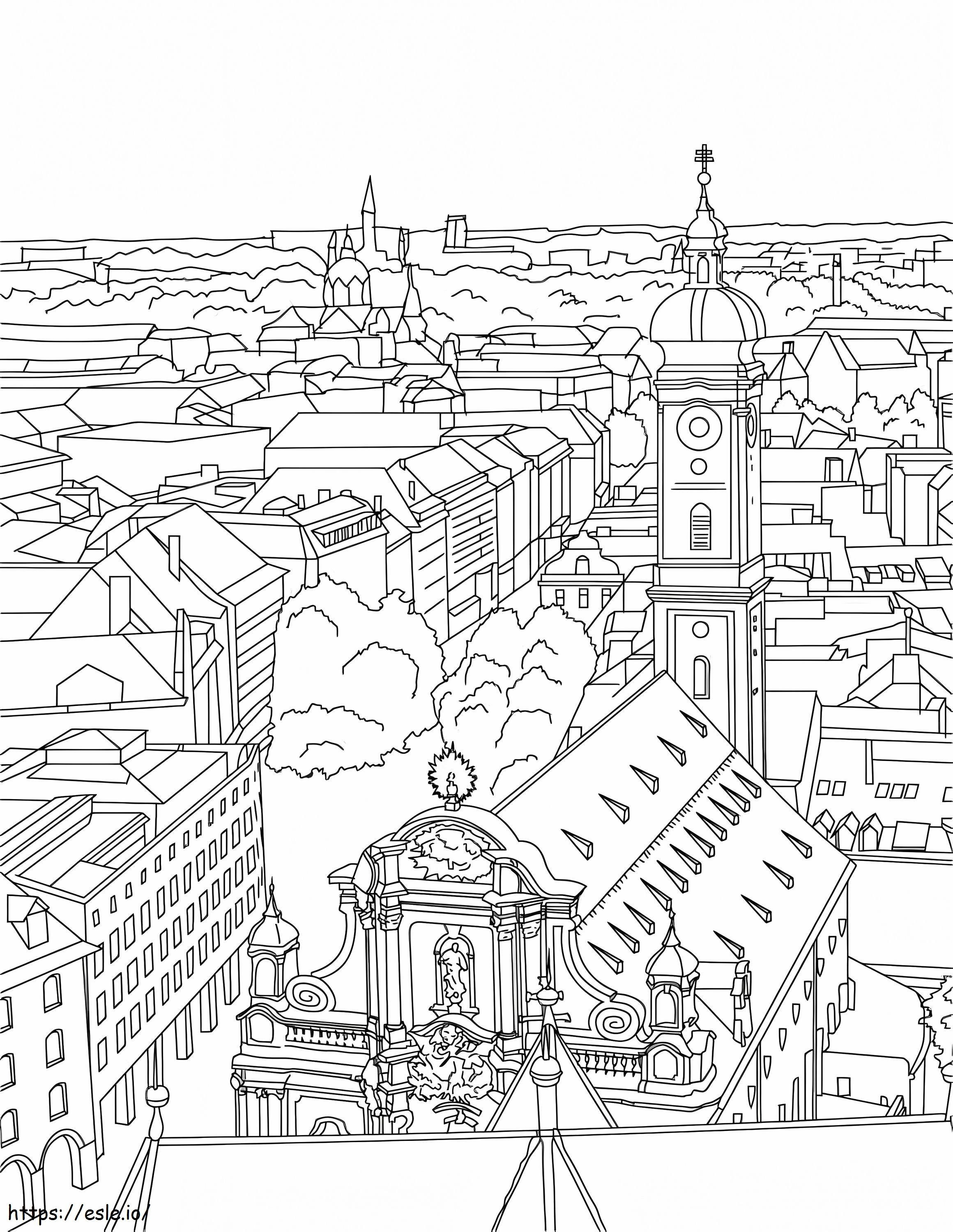 City 4 coloring page