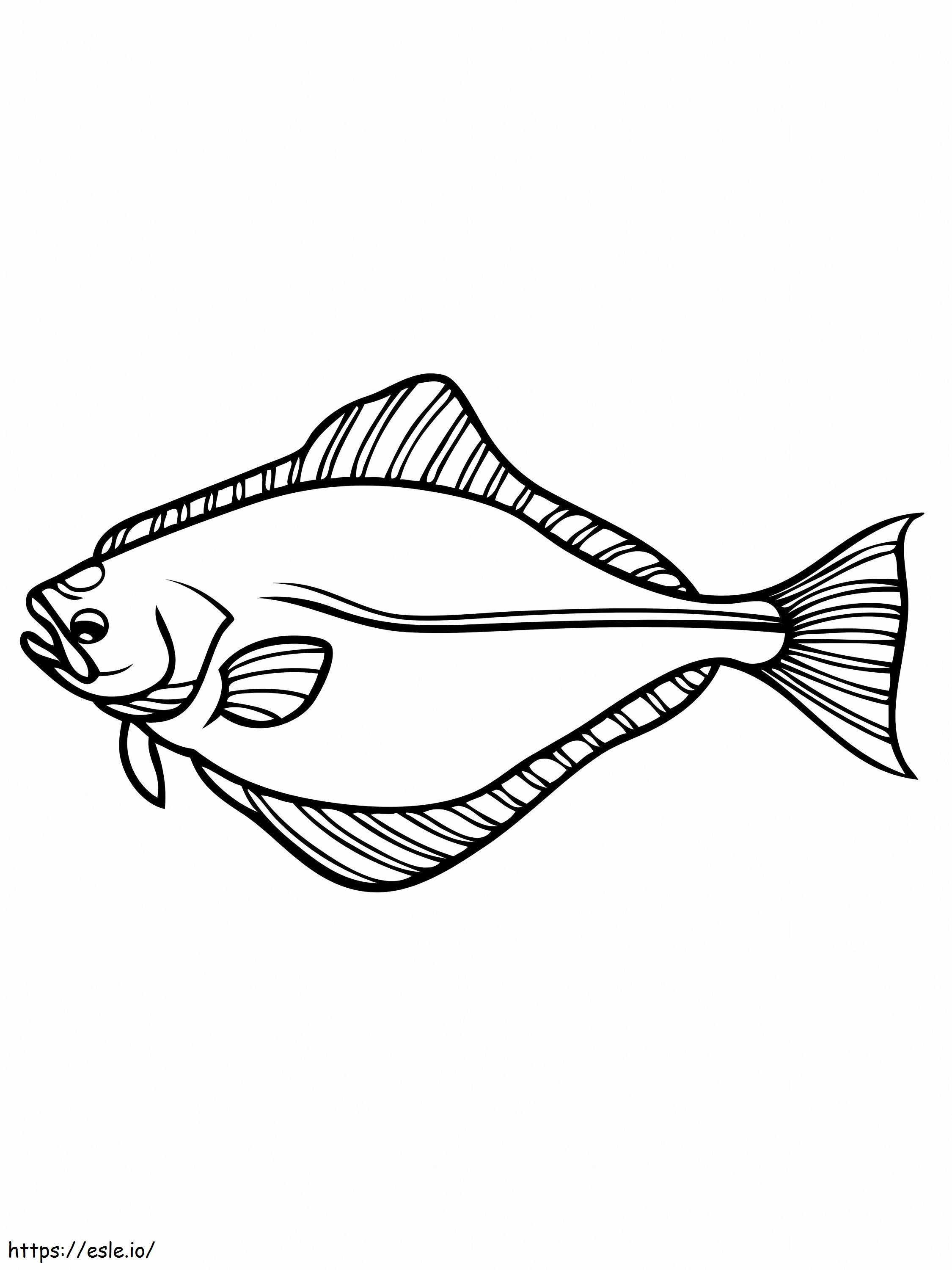 Halibut coloring page