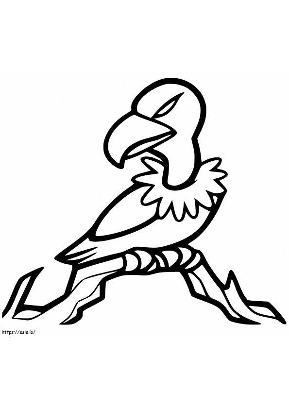 Vulture 2 coloring page