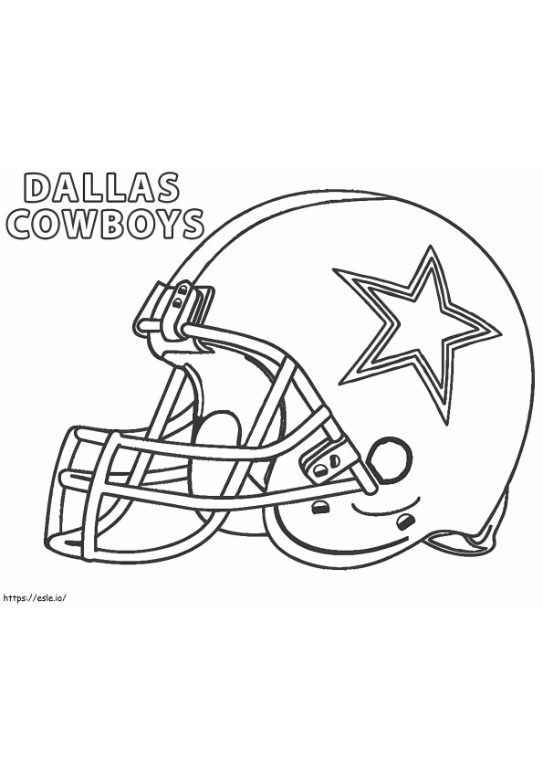 Dallas Cowboys 2 da colorare
