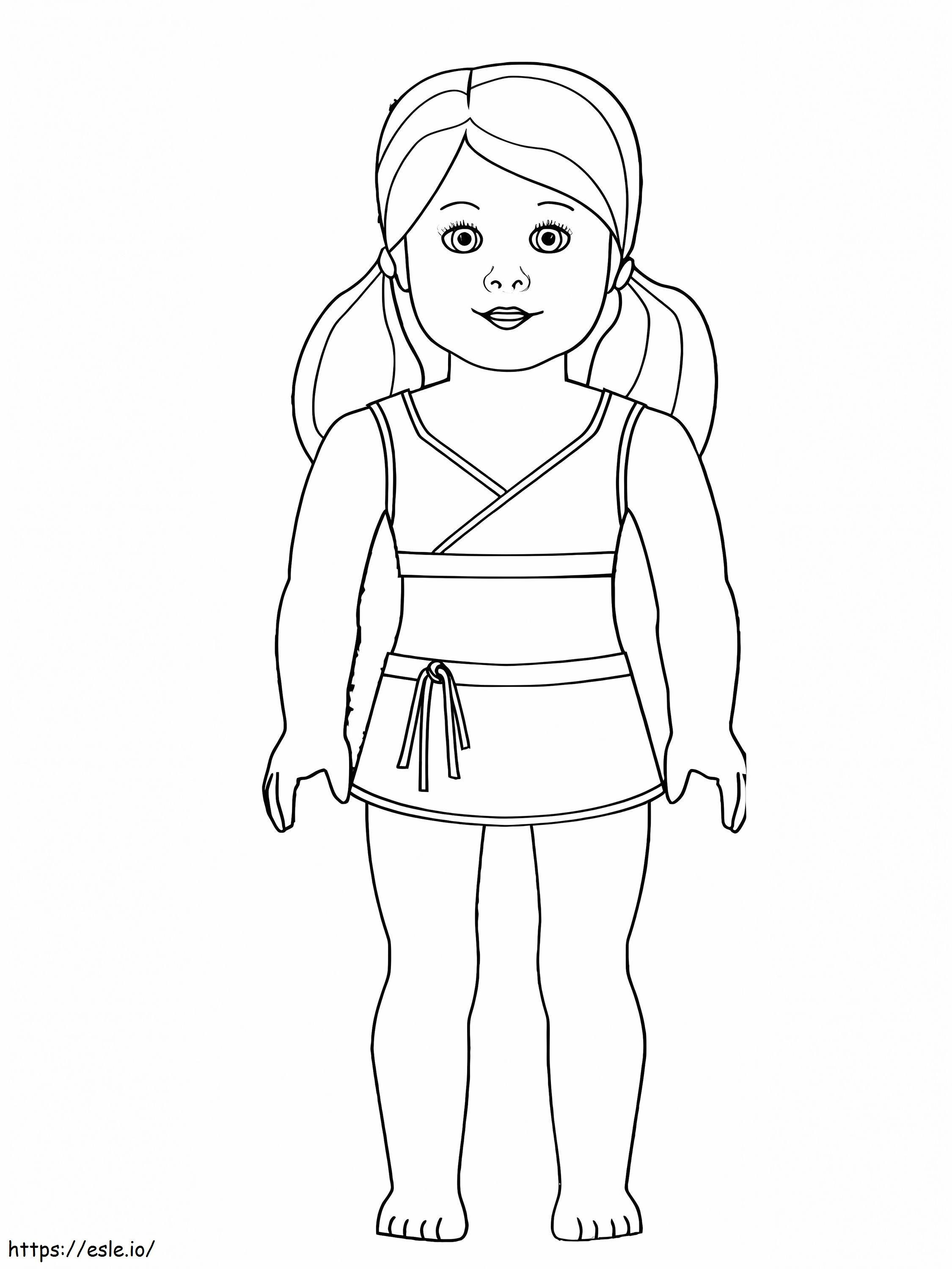 American Girl 11 coloring page