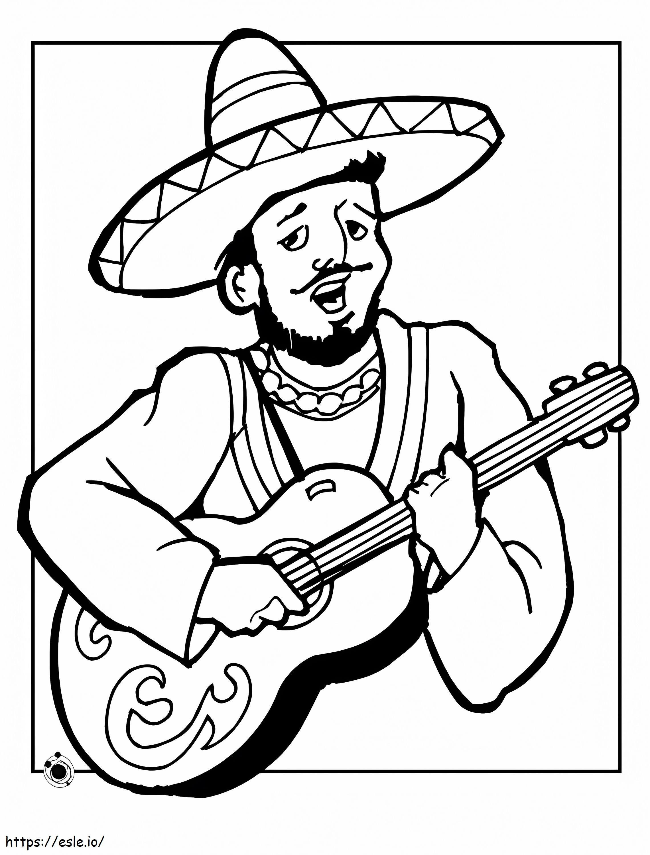 Mexican Charro Day coloring page
