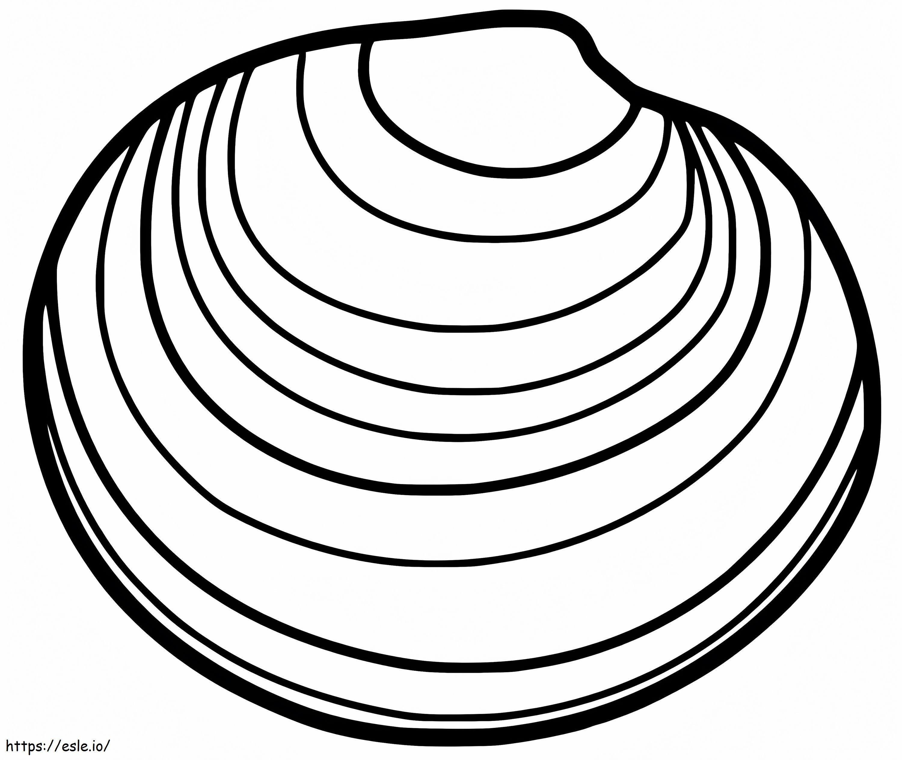 Normal Clam coloring page