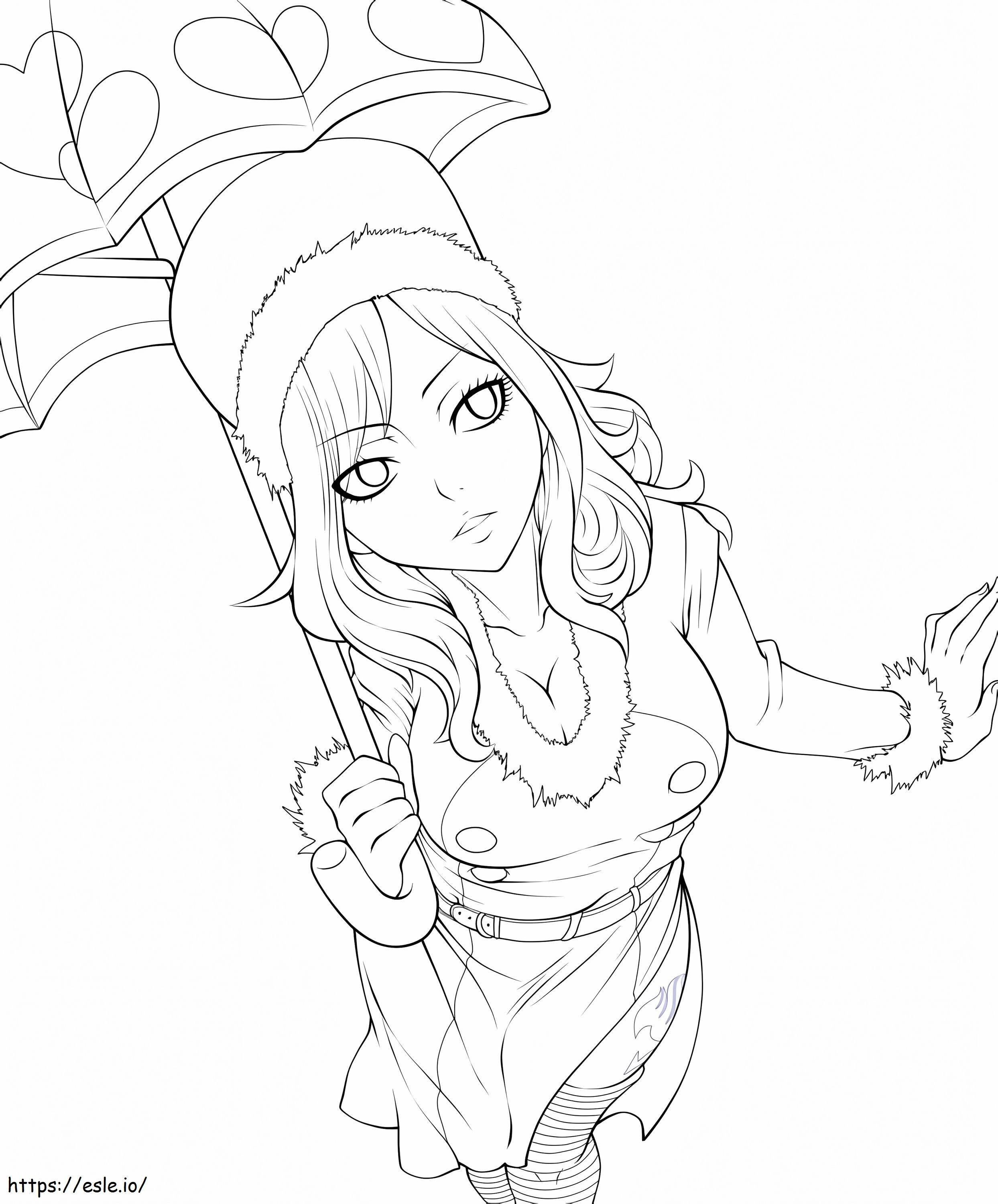 Juvia Loxar Fairy Tail coloring page