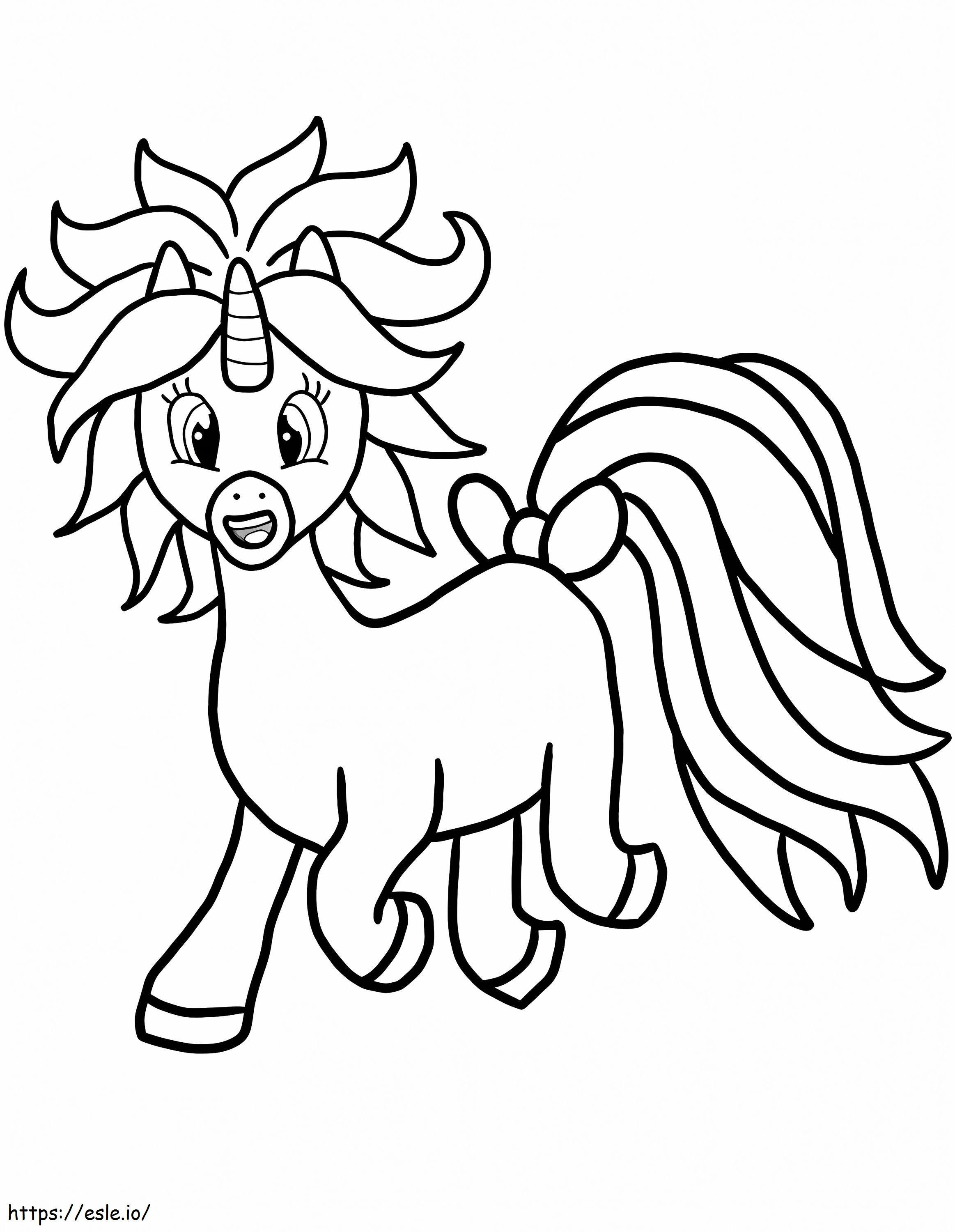 Cute Unicorn 1 794X1024 coloring page