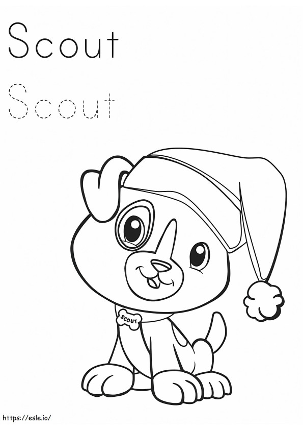 Adorável Scout de Leapfrog para colorir