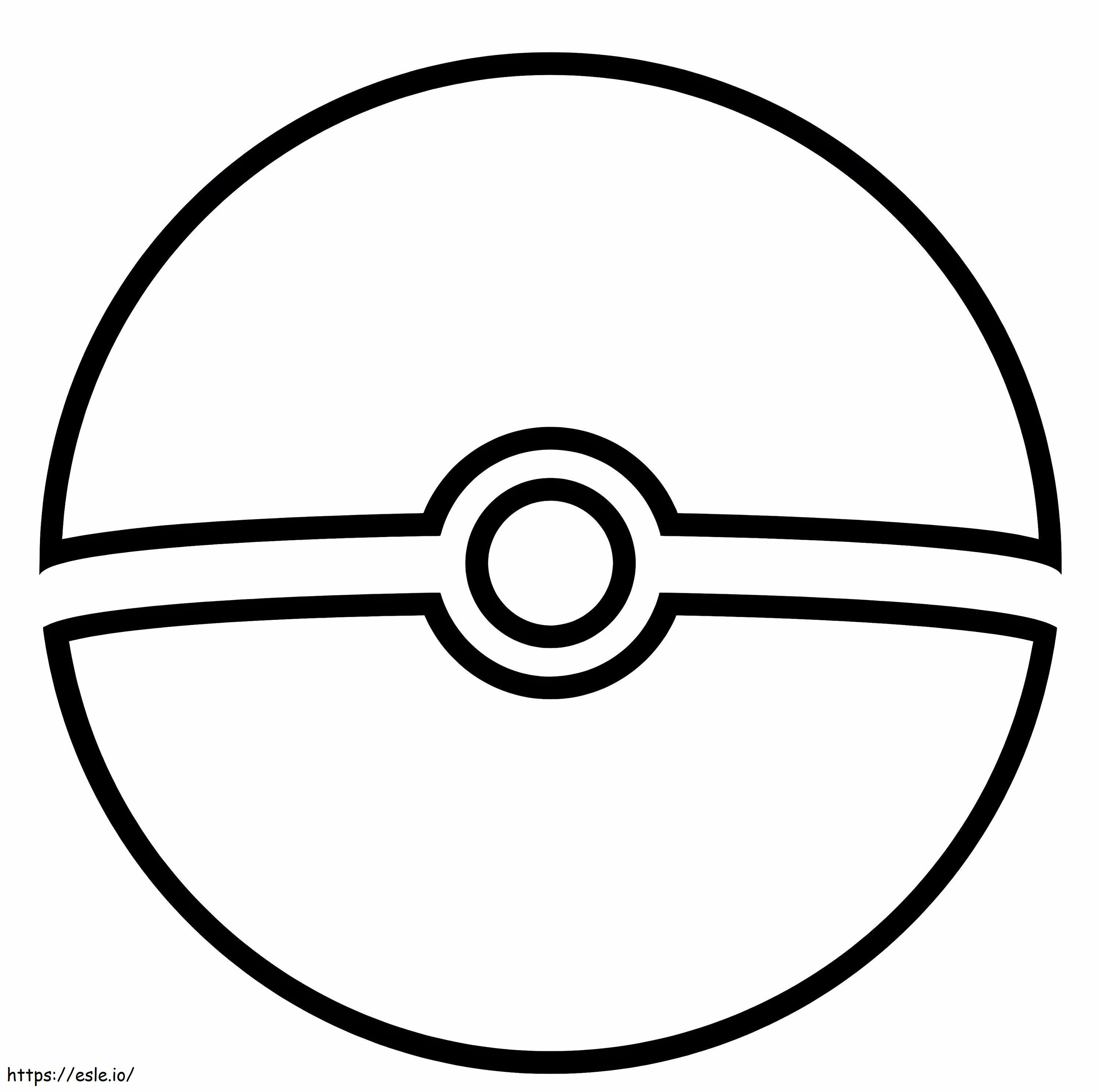 Logotipo de Pokémon e Pokébola para colorir