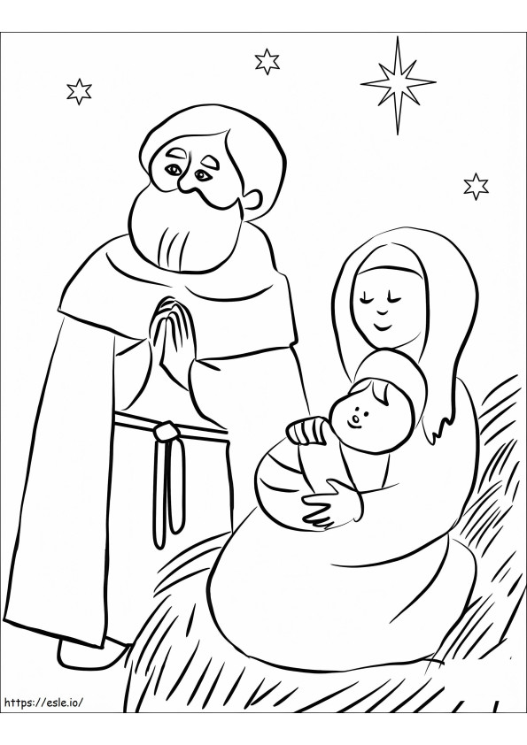 Bayi Yesus 13 Gambar Mewarnai