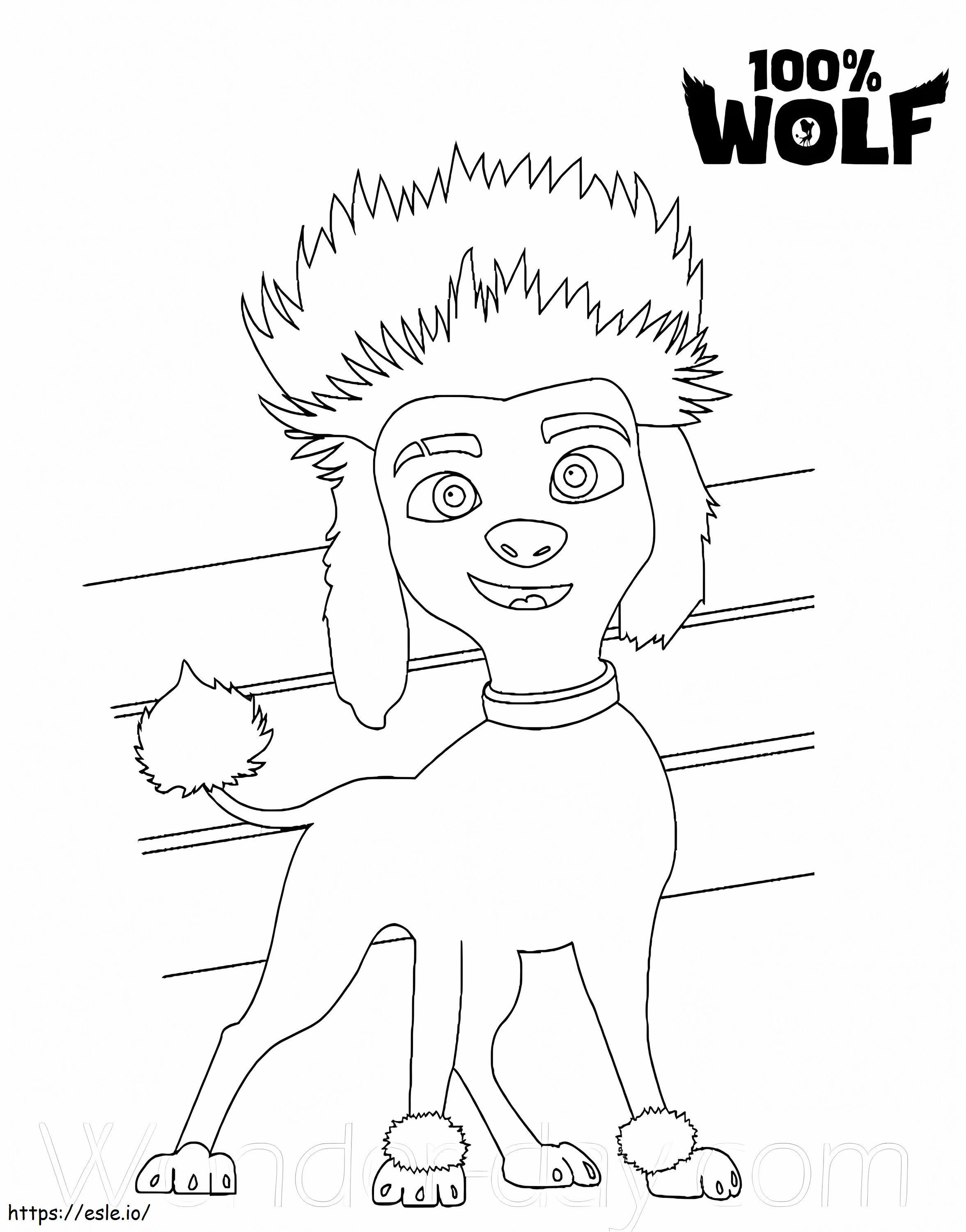 Freddy Lupin 100 Wolfista värityskuva