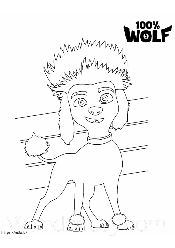 Freddy Lupin From 100 Wolf coloring page