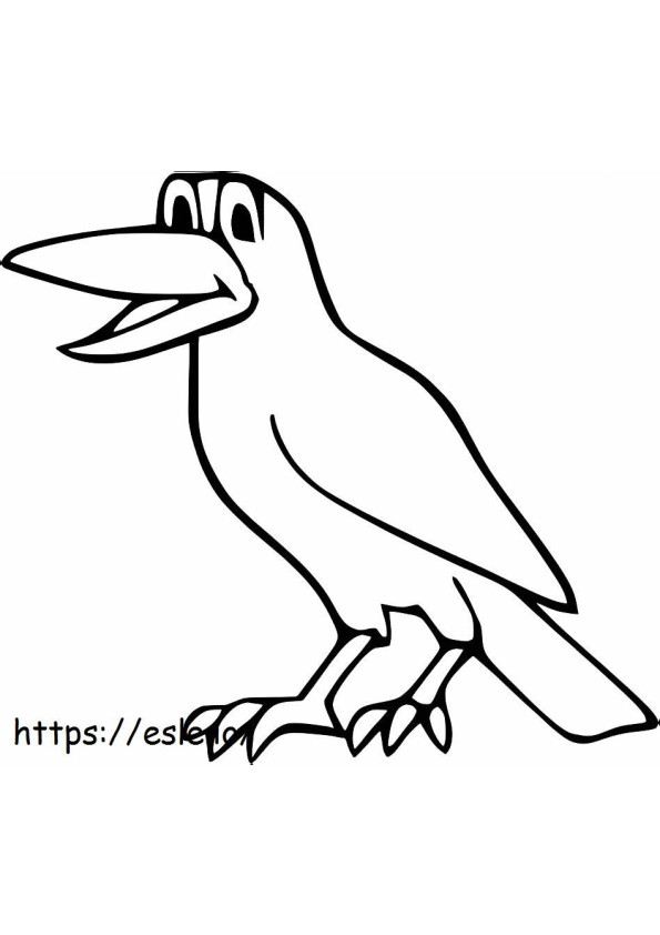 desenho do corvo para colorir